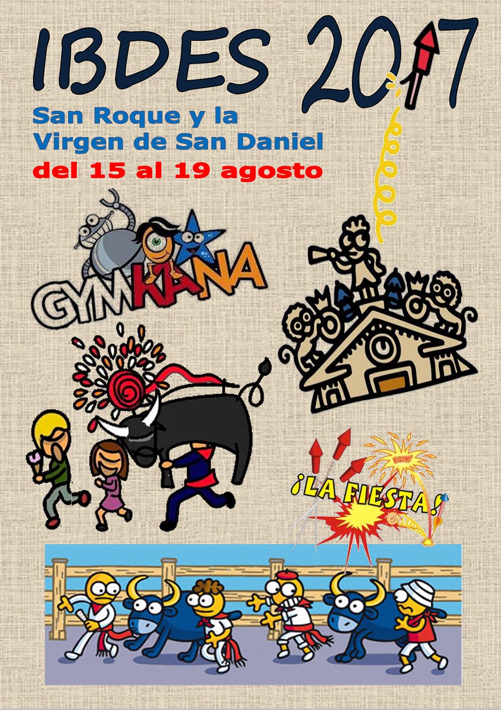 Fiestas de San Roque y la Virgen de San Daniel 2017 Ibdes